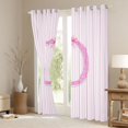 thumbnail image 3 of Manfei Initial Letter D Design Curtains and Drapes Pack of 2 (52x63 Each),Abstract Line Art Black Out Curtains, 3 of 6