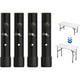 thumbnail image 1 of Juego de 4 extensiones de patas de mesa para mesas plegables para patas plegadas y rectas, elevadores de patas de mesa plegables ajustables, para altura (19,8 cm) esquí esquí Gafas de esquí, 1 of 5