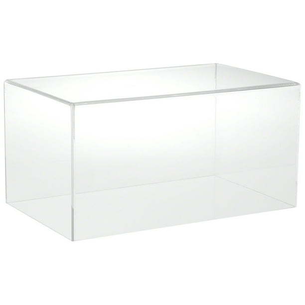 Plymor Clear Acrylic Display Case, 16" W x 10" D x 8" H
