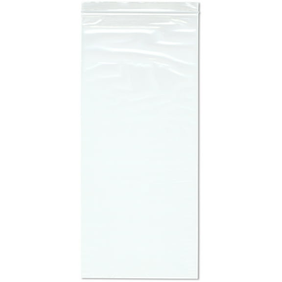 Plymor 8" x 18" (Pack of 100), 2 Mil Zipper Reclosable Plastic Bags
