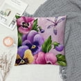 thumbnail image 2 of ZHZY Short Plush Pillowcase 1 Piece Set Printed On Both Sides Zipper 1PC Home Furnishing 24x24in, 2 of 5