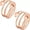 Rose gold, variant on Adjustable Magnetic Pure Copper Rings for Women, Love Heart Gift( Sliver 2PCS)