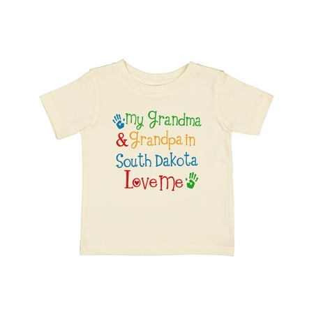 

Inktastic South Dakota Grandma Loves Me Gift Baby Boy or Baby Girl T-Shirt