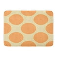 thumbnail image 1 of JSDART Beige Circles Polka Dots Pattern Orange Endless Doormat Floor Rug Bath Mat 30x18 inch, 1 of 1