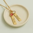 thumbnail image 2 of Personalized Birthstone and Name Necklace – Mother’s Day Gift for Mom – Grandma Necklace, Grandkids Name Necklace, Family Necklace – Custom Jewelry Gift for Wife or Grandma - Up to 8 Names, 2 of 8