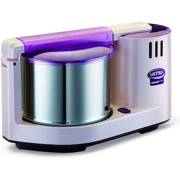Ultra Grind  Gold 2 Liter Table Top Wet Grinder with Atta Kneader, 110 Volt- Purple color
