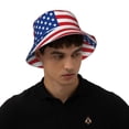 thumbnail image 4 of Balery America Flags3 Sombreros para el sol para hombre y mujer, sombrero de pescador con UPF 50+, 4 of 6