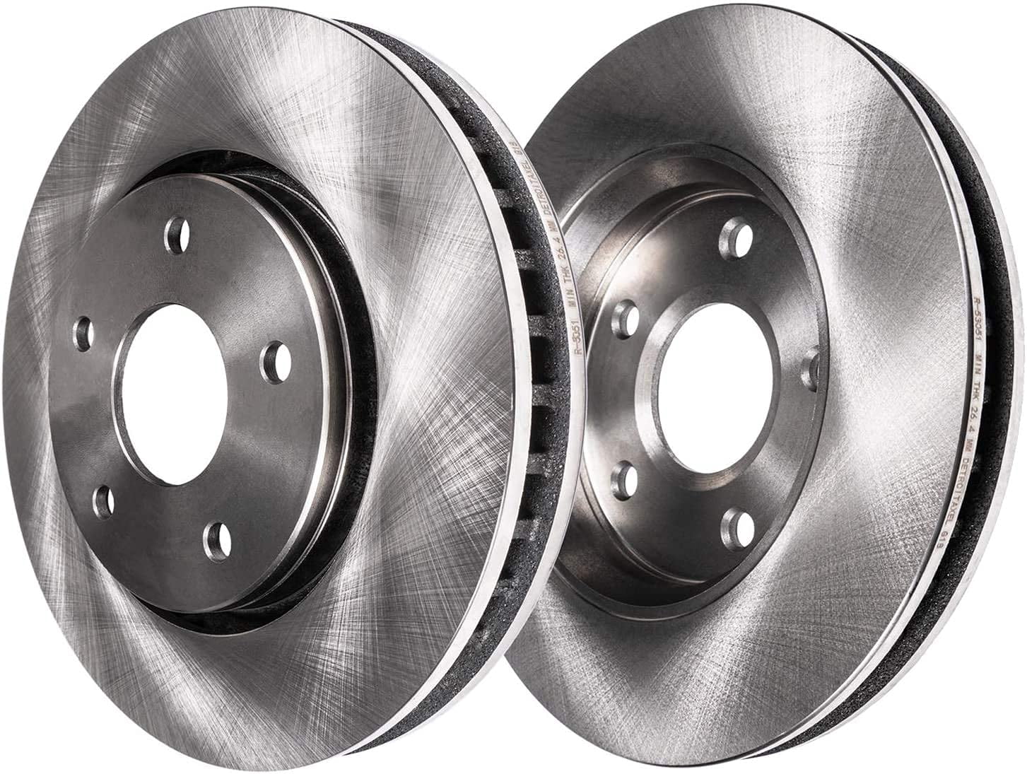 Detroit Axle - Front Brake Rotors for 02-10 Dodge Ram 1500, 04-09 Durango Chrysler Aspen, 11-18 Ram 1500, 19-24 Ram 1500 Classic, Disc Brakes Rotors Replacement : 13.23" inch Front Rotor