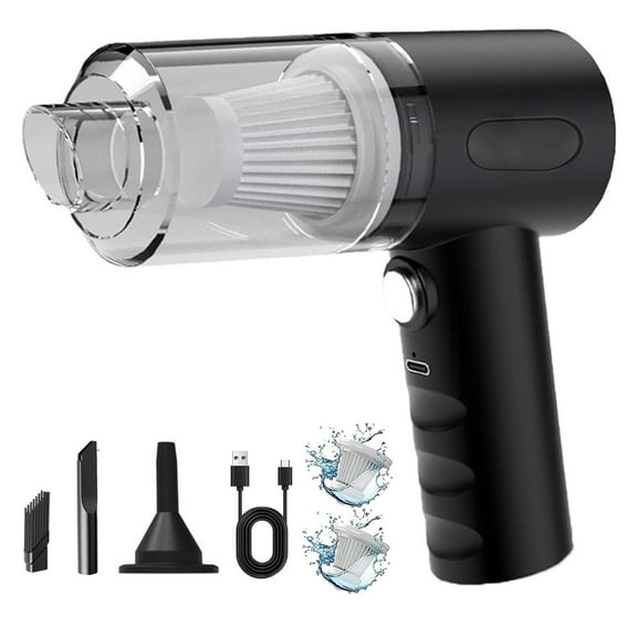 Portable Handheld Mini Vacuum, Cordless Handheld Car Vacuum Cleaner Rechargeable, 120W Strong Suction, 3 in1 Dust Buster & Air Blower & Hand Pump, Dry Use for Car, Keyboard, for Home/Office
