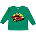 thumbnail image 3 of Inktastic Race Car 4th Birthday Boys Long Sleeve Toddler T-Shirt, 3 of 5