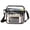 Black Trim Small, variant on Unisex Heavy Duty 8" Clear High Quality Transparent Shoulder Bag, All Stadium and venue Approved. Small Handbag with Adjustable Strap Black Trim Teen-Adult