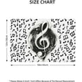 thumbnail image 2 of Music Note Placemats Set of 4, 12 x 18 Inch Decorative Place Mats for Dining Table Decor, Linen Washable Table Mats for Kitchen Outdoor Party Home Decor, 2 of 6