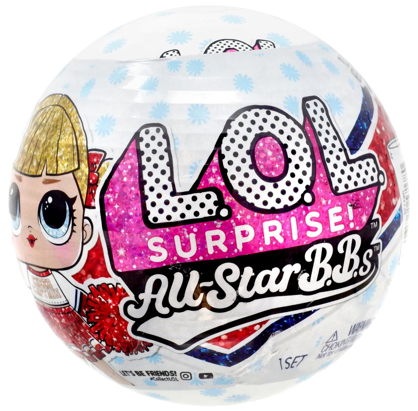 1 LOL Surprise Varsity Pups Cheer Team Doll Ball All Star BBs Series 2 In Hand 