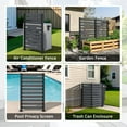 thumbnail image 6 of VEIKOUS 60"H x 40"W Freestanding Privacy Screen W/Upgraded Metal Stakes, Windproof for Garden, Pool, AC Fence, Black, 6 of 20