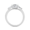 thumbnail image 3 of Empire - Moissanite Elongated Cushion Cut Lab Diamond Engagement Ring With Tapered Baguette Sidestones, 3 of 4