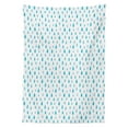 thumbnail image 3 of Ambesonne Blue Tablecloth Rectangular Table Cover, Watercolor Raindrops, 52"x70", Blue White, 3 of 4