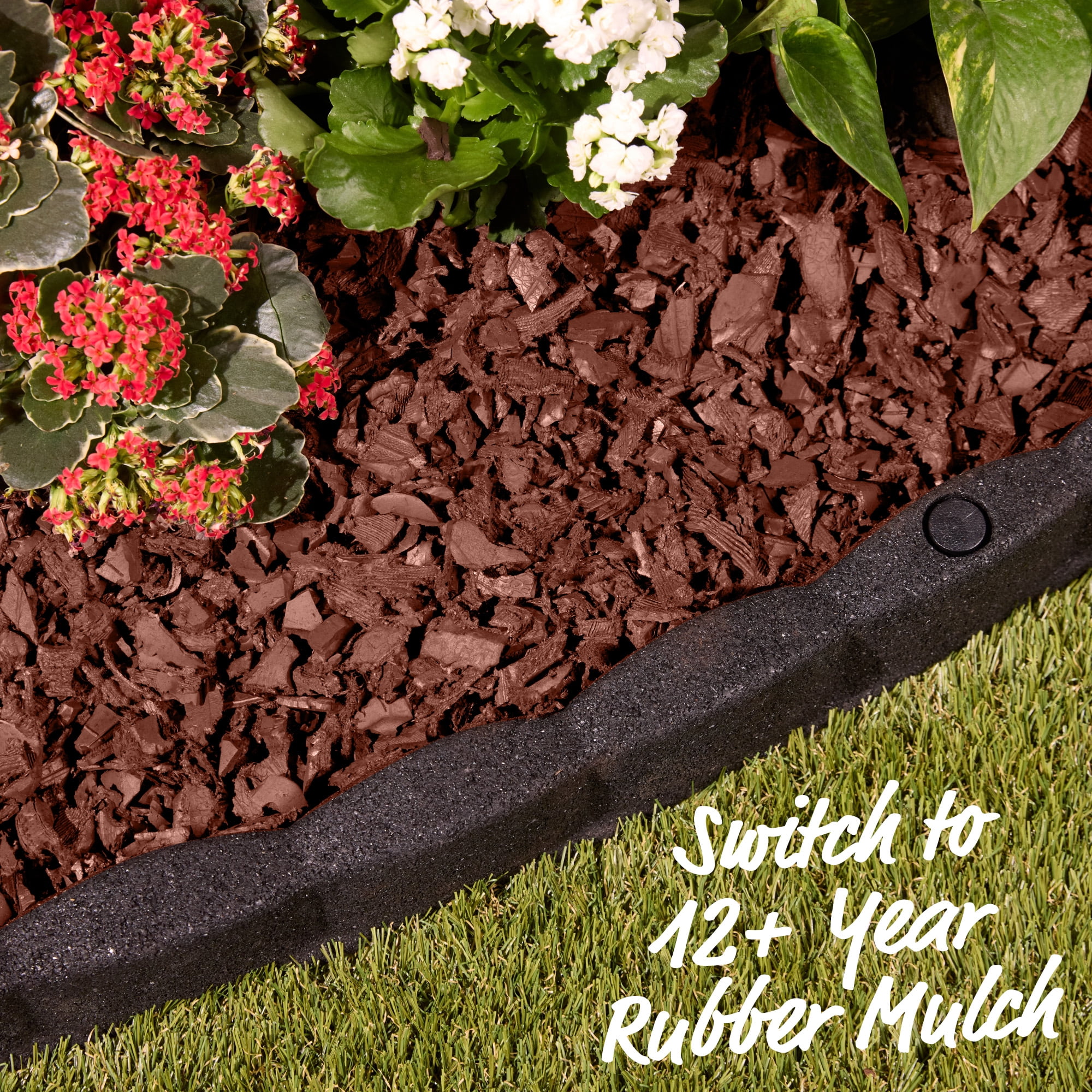 GroundSmart® 12+ Year Red Rubber Mulch Nugget, 0.8 Cu ft