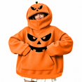 thumbnail image 3 of ITSAME Womens Halloween Hoodie Oversized Loose Fit Long Sleeve Cute Printed Hooded Sweatshirt with Pocket Size L, 3 of 8