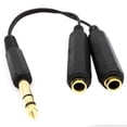 thumbnail image 2 of JUNSUNMAY 6.35mm 1/4 inch Male to Dual Female Stereo Audio Jack Adapter Cable, Length: 20cm 6.35mm M to 2 x F 20cm, 2 of 4