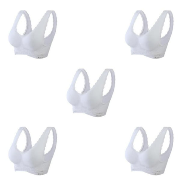 Sonducket Bralette sexy para mujer - Sujetador sin aros cómodo y transpirable para mujer Blanco 6XL 1 Type2 NO2