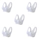 thumbnail image 2 of Sujetador sin aros Qarigey sexy para mujer Blanco XXL, 2 of 6