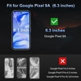 thumbnail image 2 of Protector de pantalla SPARIN Pixel 9A de vidrio templado de 6.3 pulgadas, paquete de 2 unidades, 2 of 7