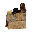 thumbnail image 2 of Party Central Club Pack of 12 Brown and Gray 3D Country Western Table Centerpiece Party Decors 11", 2 of 2