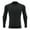 Black, variant on Daznico Boys Long Sleeve Workout Shirt High Neck Athletic Top for Running Workout Stretch Training Tee Activewear,6-7 Years