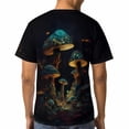 thumbnail image 5 of LAOLIUSN Men's Mushroom Graphic T Shirt, Psychedelic Fantasy Glow Tee, All Over Print Crew Neck Short Sleeve Shirt, S-4XL, 5 of 7