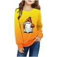 thumbnail image 2 of Meresysid Toddler Children's Long Sleeved Halloween Printed Crewneck Top Suitable For Boys And Girls Aged 1-12 T-shirts, 2 of 4