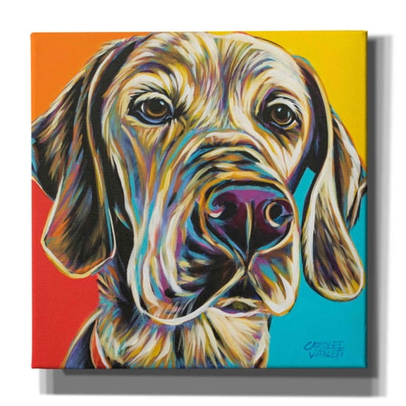 Epic Graffiti 'Canine Buddy II' by Carolee Vitaletti, Canvas Wall Art, 26"x26"