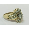 thumbnail image 2 of Silver Shop 2Ct Marquise Cut Cubic Zirconia Wedding Ring 14K Yellow Gold Finish Women's, 2 of 4
