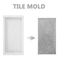 thumbnail image 4 of Shisuyan Concrete Stamps Rectangle Paving Mould White PP 1Set, 4 of 8