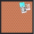 thumbnail image 2 of PinPix 24x24 Custom Cork Bulletin Board Quarterfoil Orange Poster Board Has a Fabric Style Canvas Finish, Framed in Quarterfoil Orange, by ArtToFrames (PinPix-328), 2 of 6