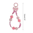 thumbnail image 3 of Unique Bargains 1 Pc Phone Charm Bow Cellphone Charm Pink White, 3 of 5
