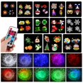 thumbnail image 2 of Christmas Projection Lamp, 12 Images + 9 Colors LED Wave Light Projector IP65 Outdoor Projector with Remote Control for Christmas, Halloween,, 2 of 4