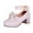 Purple, variant on Huowey Girls Sandals Kids Heels Open Toe Ankle Strap Dress Shoes Flower Wedding Party for Little/Big Kid