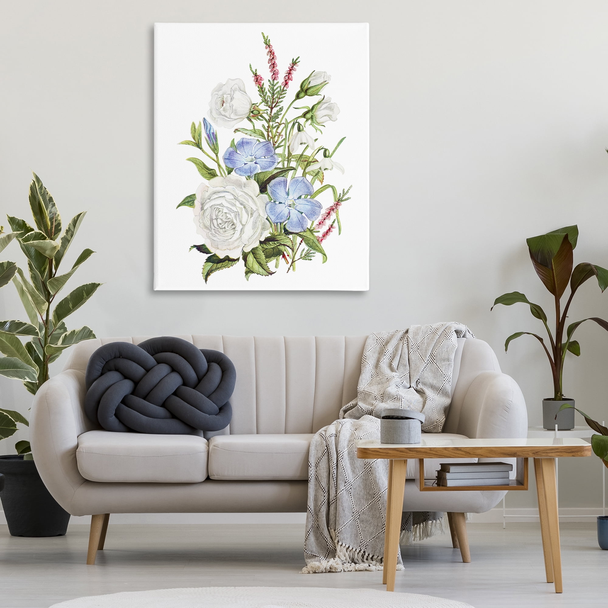Bountiful Floral Bouquet Canvas Wall Art, design by Lettered and Lined