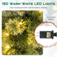 thumbnail image 6 of Costway 7 FT Pre-Lit Pencil Artificial Christmas Tree with 150 LED Warm White Lights,8 Modes, 6 of 10
