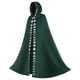 thumbnail image 1 of Capas renacentistas, capas renacentistas, pañuelos en la cabeza y trajes lunares estampados mensualmente (talla L verde), 1 of 4