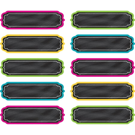 UPC: 0088231908715 | Teacher Created Resources TCR20871 5.25 x 1.5 in. Chalkboard Brights Labels