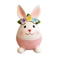 thumbnail image 2 of Easter Bunny Figurine Resin Garden Patio Decor 12cm • Cute Desktop Ornament • Spring Table Centerpiece • Waterproof Home Office Gift Collectible, 2 of 6