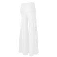 thumbnail image 5 of WULMLEO Women's Casual Comfy Solid/Tie Dye Wide Leg Palazzo Lounge Pants White L, 5 of 5