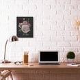 thumbnail image 2 of Stupell Home Décor Pink Flowers on Black Drawing Design Canvas Wall Art by the Saturday Evening Post, 2 of 6