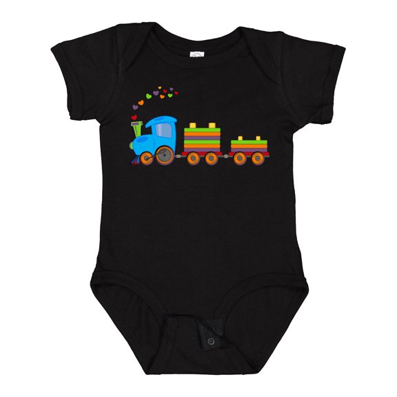 Inktastic Colorful Toy Train Boys or Girls Baby Bodysuit