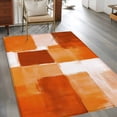 thumbnail image 3 of Burnt Orange Geometric Area Rug 4x6 Washable Rug Non Slip Watercolor Ombre Modern Abstract Art Large Area Rug Indoor Floor Carpet for Entryway Bedroom Kitchen Living Room Home Office Dining Room, 3 of 8