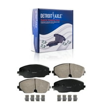 Detroit Axle - Front Brake Pads for Volkswagen 2018-2023 Atlas Cross Sport, Ceramic Brake Pads with Hardware 2019 2020 2021 2022 Replacement