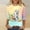#2_Yellow, variant on Womens Easter Shirts 3/4 Sleeve Crewneck Cute Shirts Graphic Print Tunic Tops Happy Easter Day T-Shirts Holiday Beach Party Blouses 2025