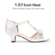 thumbnail image 4 of Sandalias para Niñas DREAM PAIRS KKUMHS2501 con Tira en T y Perlas Marfil, 4 of 6
