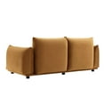 thumbnail image 5 of Loveseat Sofa, Velvet, Brown, Modern Contemporary Urban Design, Living Lounge Room Hotel Lobby Hospitality, 5 of 7